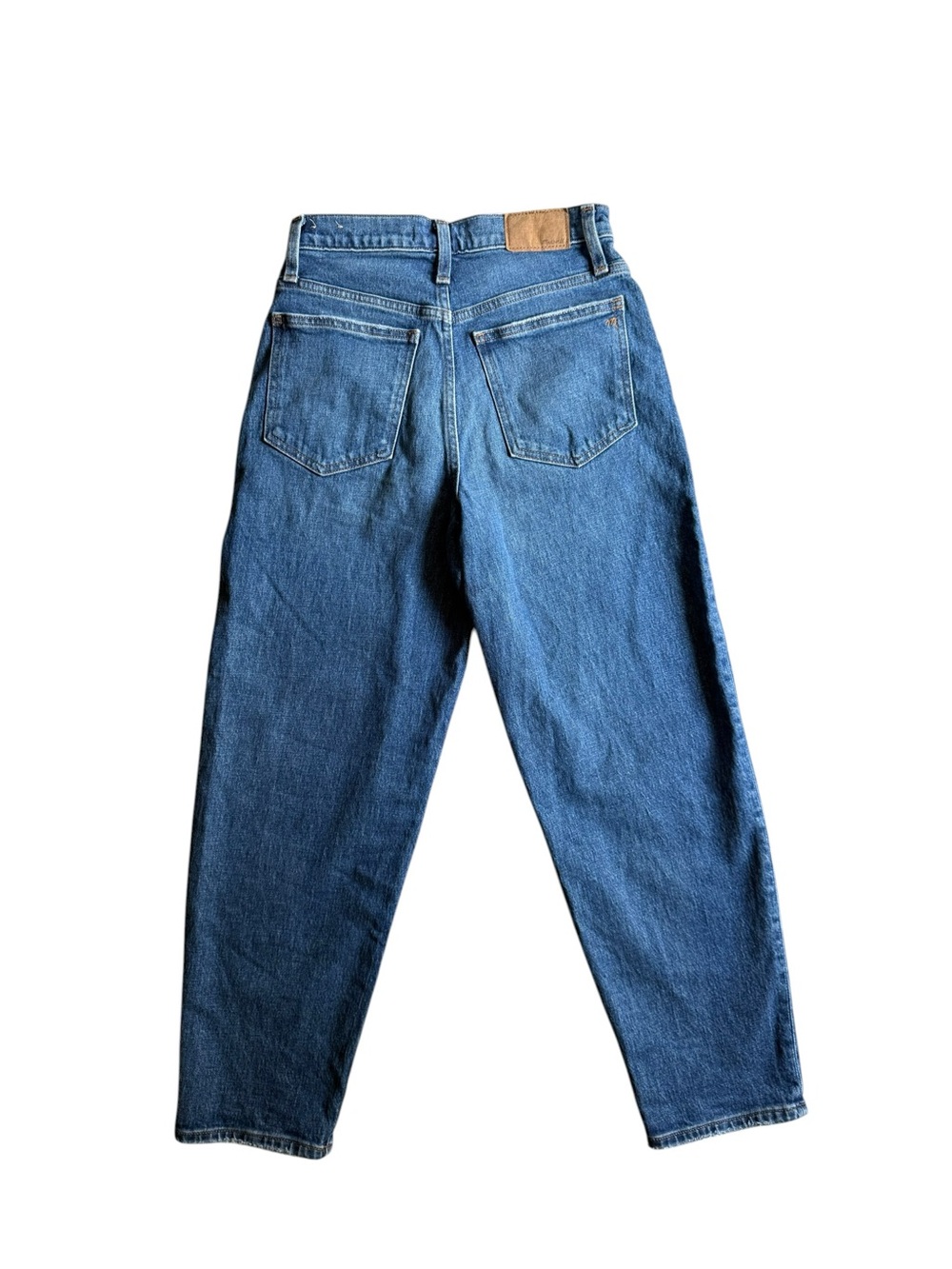 Madewell Balloon Jeans Size 25 High Waisted Relaxed Straight Leg Medium Wash ✨ - Picture 2 of 9